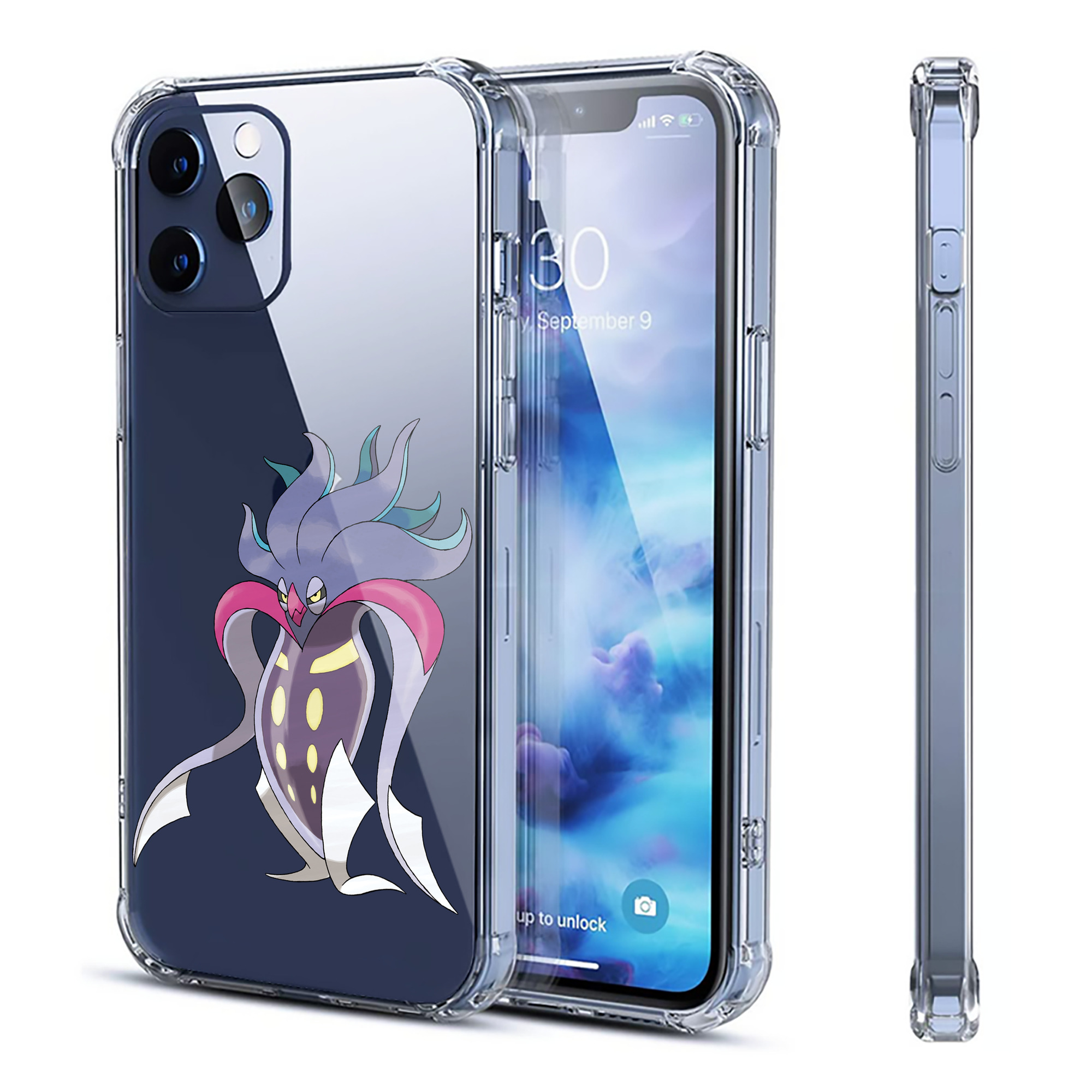 （画像用） ポケットモンスター Pokémon 【iPhone 12シリーズ対応】透明スマホケース（クリアソフトケース）